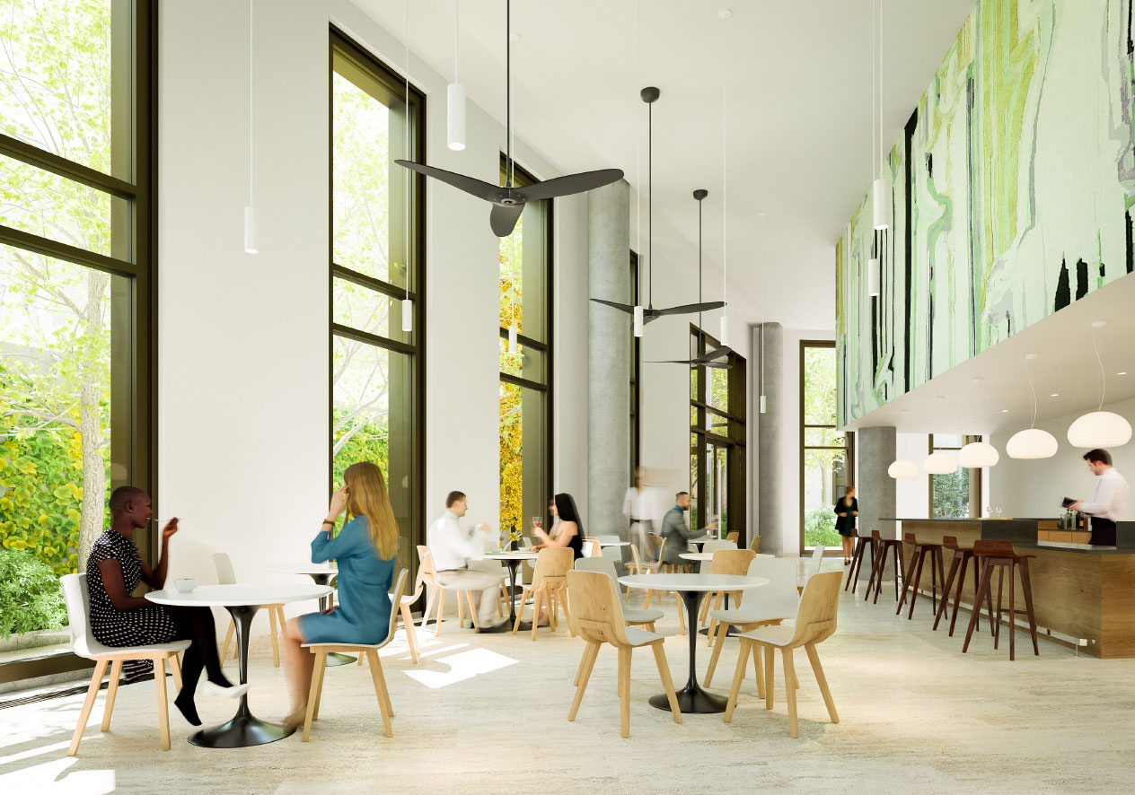 Residents enjoying meals and refreshments at The Silva's All-Day Cafe