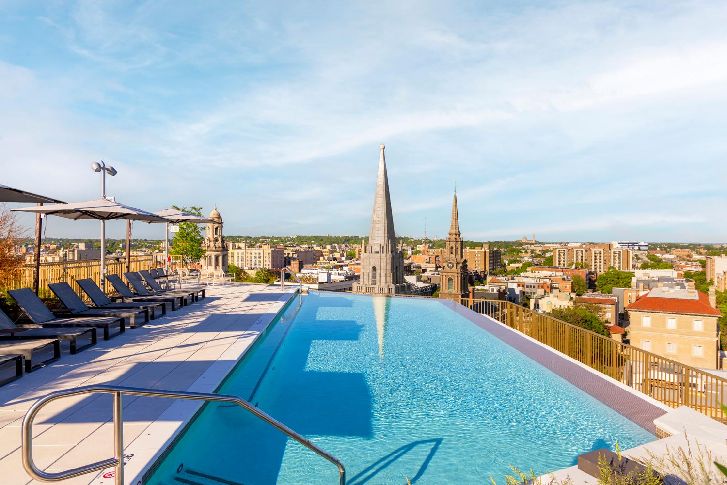 Take a dip in our rooftop infinity pool 